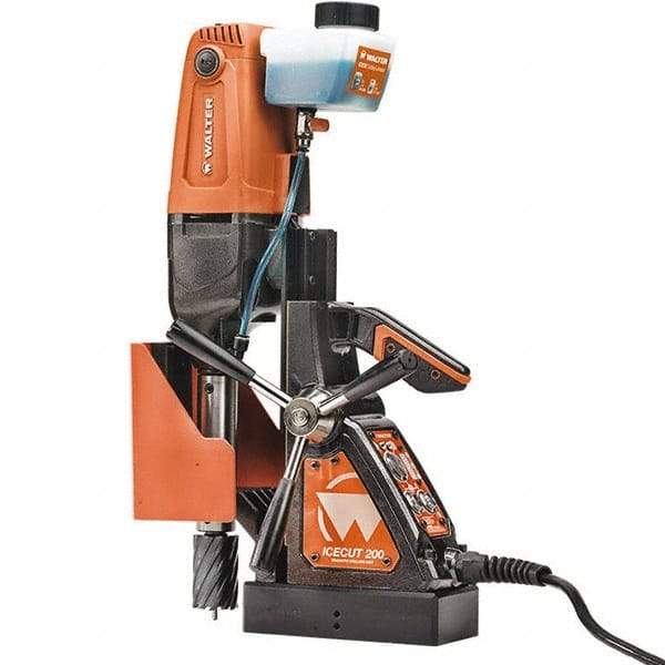 WALTER Surface Technologies - 1/2" Chuck, Portable Electromagnetic Drill Press - 1300-2600 RPM, 10 Amps, 1200 Watts, 120 Volts - USA Tool & Supply