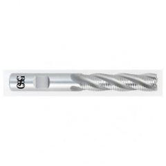 5/8 x 5/8 x 2-1/2 x 4-5/8 4 Fl HSS-CO Roughing Center Cutting End Mill -  Bright - USA Tool & Supply