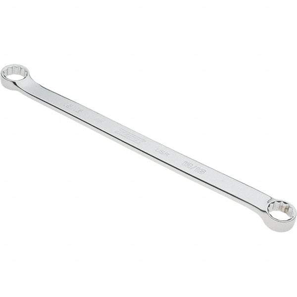 Proto - 13/16" x 15/16" 12 Point Box Wrench - Double End, 1-11/64" Head Diam x 35/64" Head Thickness, 16-3/32" OAL, Steel, Polished Finish, 15° Offset - USA Tool & Supply