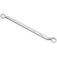 Proto - 1/2" x 9/16" 12 Point Box Wrench - Double End, 53/64" Head Diam x 3/4" Head Thickness, 8-7/8" OAL, Steel, Polished Finish, 15° Offset - USA Tool & Supply