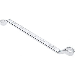 Proto - 3/8" x 7/16" 12 Point Box Wrench - Double End, 19/32" Head Diam x 41/64" Head Thickness, 7-1/2" OAL, Steel, Polished Finish, 15° Offset - USA Tool & Supply