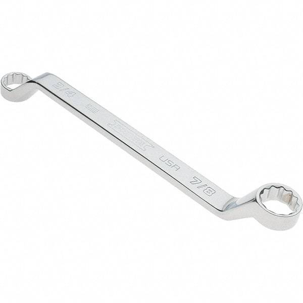 Proto - 3/4" x 7/8" 12 Point Box Wrench - Double End, 1-1/16" Head Diam x 1-1/4" Head Thickness, 11-1/2" OAL, Steel, Polished Finish, 15° Offset - USA Tool & Supply