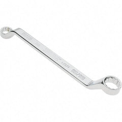 Proto - 11/16" x 3/4" 12 Point Box Wrench - Double End, 1" Head Diam x 1-5/32" Head Thickness, 10-51/64" OAL, Steel, Polished Finish, 15° Offset - USA Tool & Supply