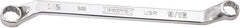 Proto - 1/2" x 9/16" 12 Point Box Wrench - Double End, 47/64" Head Diam x 13/16" Head Thickness, 8-51/64" OAL, Steel, Polished Finish, 15° Offset - USA Tool & Supply