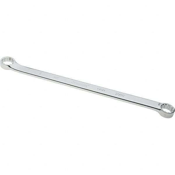 Proto - 7/8" x 1" 12 Point Spline Box Wrench - Double End, 1-17/64" Head Diam x 1-29/64" Head Thickness, 17-3/32" OAL, Steel, Polished Finish, 15° Offset - USA Tool & Supply