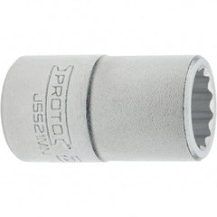 Proto - 3/4" Drive, Standard Hand Socket - 12 Points, 2.307" OAL, Steel, Full Polish Finish - USA Tool & Supply