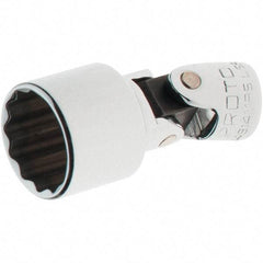 Proto - 1/4" Drive, Standard Hand Socket - 12 Points, 1-17/64" OAL, Steel, Full Polish Finish - USA Tool & Supply