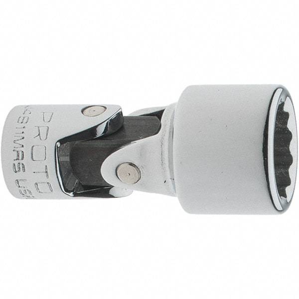 Proto - 1/4" Drive, Standard Hand Socket - 12 Points, 1-17/64" OAL, Steel, Full Polish Finish - USA Tool & Supply