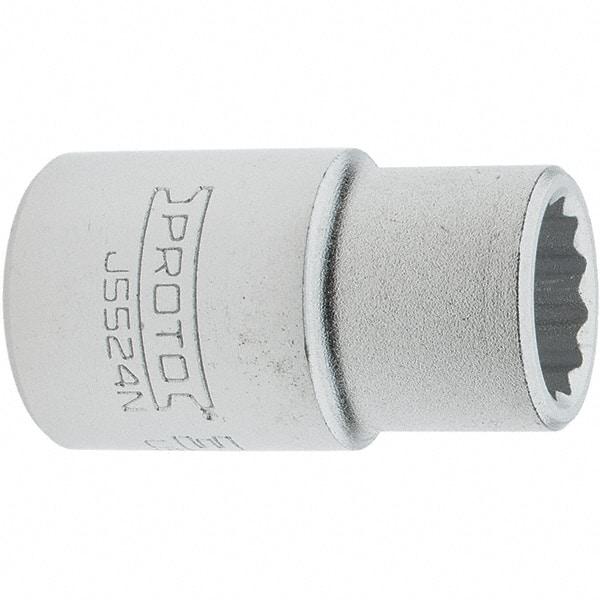 Proto - 3/4", 3/4" Drive, Standard Hand Socket - 12 Points, 2.285" OAL, Steel, Full Polish Finish - USA Tool & Supply