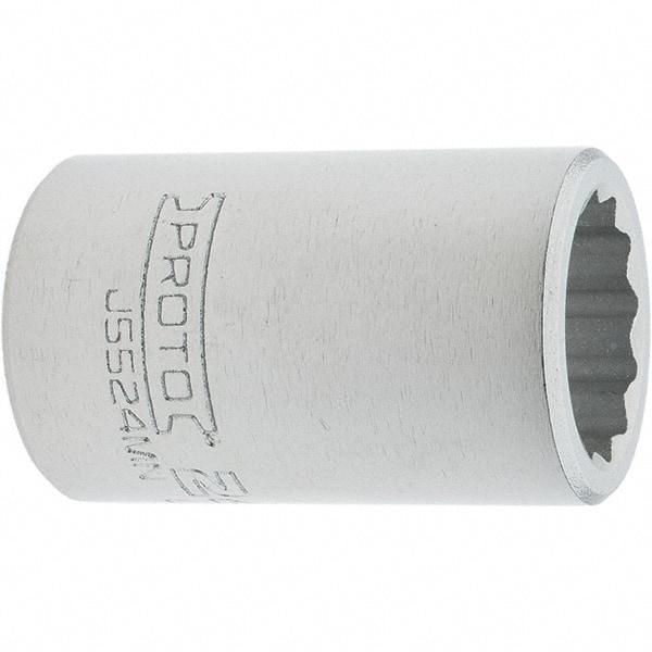 Proto - 3/4" Drive, Standard Hand Socket - 12 Points, 2.307" OAL, Steel, Full Polish Finish - USA Tool & Supply