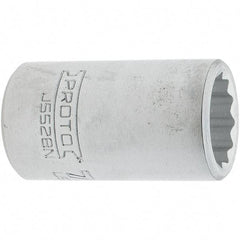 Proto - 7/8", 3/4" Drive, Standard Hand Socket - 12 Points, 2.285" OAL, Steel, Full Polish Finish - USA Tool & Supply