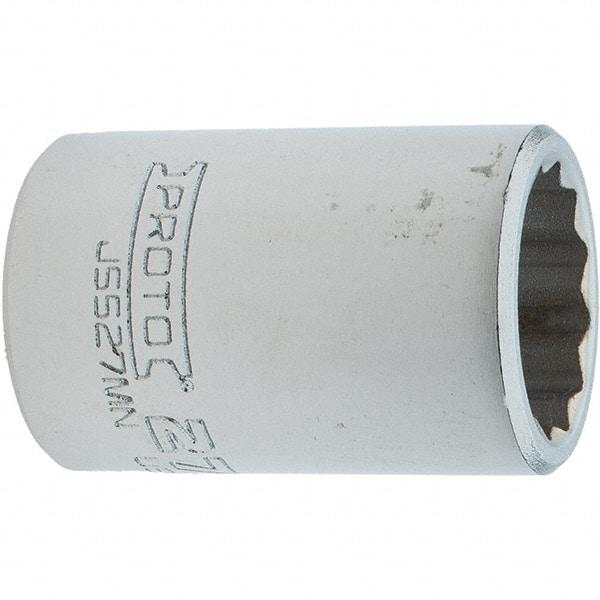 Proto - 3/4" Drive, Standard Hand Socket - 12 Points, 2.307" OAL, Steel, Full Polish Finish - USA Tool & Supply