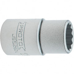 Proto - 13/16", 3/4" Drive, Standard Hand Socket - 12 Points, 2.285" OAL, Steel, Full Polish Finish - USA Tool & Supply