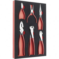 Proto - 6 Piece Crimper/Cutter Cutting Pliers - Comes in 11 x 16 Foam Insert - USA Tool & Supply