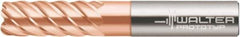 Walter-Prototyp - 5/8", 6 Flute, Single End, Solid Carbide, 0.06" Corner Radius End Mill - 5" OAL, 50° Helix, Right Hand Flute, 1" LOC, Right Hand Cut - USA Tool & Supply