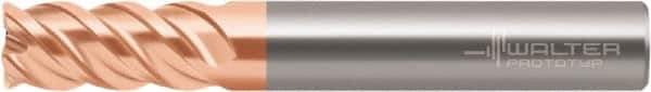 Walter-Prototyp - 12mm, 4 Flute, Single End, Solid Carbide, 0.5mm Corner Radius End Mill - 100mm OAL, 50° Helix, Right Hand Flute, 26mm LOC, Right Hand Cut - USA Tool & Supply