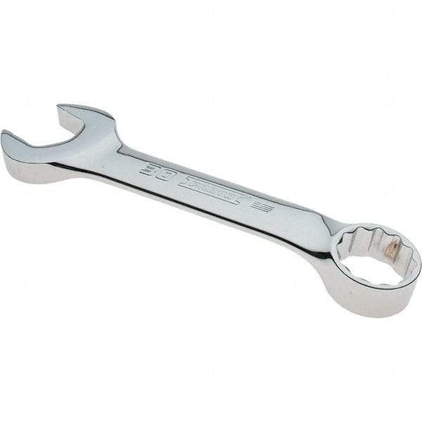 Proto - 30mm 12 Point Combination Wrench - 15° Offset Angle, 8-29/32" OAL, Steel, Full Polish Finish - USA Tool & Supply