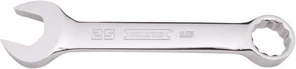Proto - 25mm 12 Point Combination Wrench - 15° Offset Angle, 8-13/32" OAL, Steel, Full Polish Finish - USA Tool & Supply