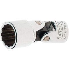 Proto - 3/8" Drive, Standard Hand Socket - 12 Points, 2-1/4" OAL, Steel, Full Polish Finish - USA Tool & Supply