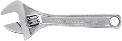 Proto - 1/2" Jaw Capacity, 4" Standard Adjustable Wrench - Steel, Polished Finish, 4" OAL - USA Tool & Supply