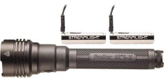 Streamlight - White LED Bulb, 3,500 Lumens, Industrial/Tactical Flashlight - Black Aluminum Body, 2 18650 Lithium-Ion Batteries Included - USA Tool & Supply