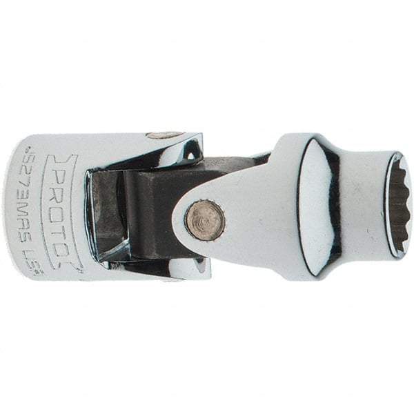 Proto - 3/8" Drive, Standard Hand Socket - 12 Points, 2" OAL, Chrome Vanadium, Full Polish Finish - USA Tool & Supply