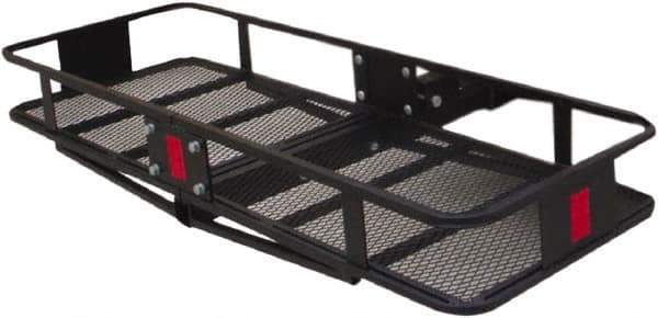 Erickson Manufacturing - Steel Cargo Carrier - 20" Wide x 60.0" Long, Black, For Use with 2" Receivers - USA Tool & Supply