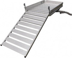 Erickson Manufacturing - Aluminum Cargo Carrier with Ramp - 30-1/4" Wide x 50" Long, Silver, For Use with 2" Receivers - USA Tool & Supply