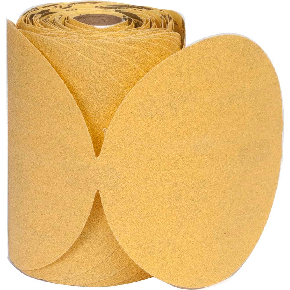 Norton - 5" Diam, 400 Grit Aluminum Oxide Adhesive PSA Disc - USA Tool & Supply
