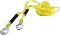 Erickson Manufacturing - S Hook Polypropylene Tow Rope - 14' Long, 2,000 Lb Capacity - USA Tool & Supply