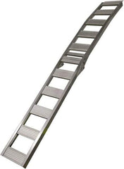 Erickson Manufacturing - 90" Long x 12" Wide, 750 Lb Capacity, Foldable Arched Truck Ramp - Aluminum, For All Vehicles - USA Tool & Supply