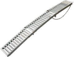 Erickson Manufacturing - 72" Long x 9" Wide, 1,000 Lb Capacity, Foldable Truck Ramp - Steel, For All Vehicles - USA Tool & Supply