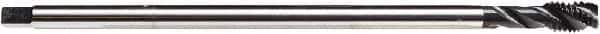 Emuge - M14x2.00 Metric, 3 Flute, NE2 Finish Cobalt, Spiral Flute, Extension Pulley Tap - Semi-Bottoming Chamfer, 8.8" OAL, 25/32" Thread Length, 6H Class of Fit - USA Tool & Supply