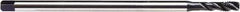 Emuge - M3x0.50 Metric, 2 Flute, Bright Finish Cobalt, Spiral Flute, Extension Pulley Tap - Semi-Bottoming Chamfer, 3.9" OAL, 7/16" Thread Length, 6H Class of Fit - Exact Industrial Supply