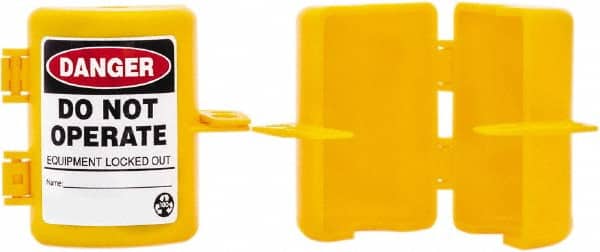 NMC - 2-1/2" Handle, Polypropylene Gas Cylinder Valve Lockout - USA Tool & Supply