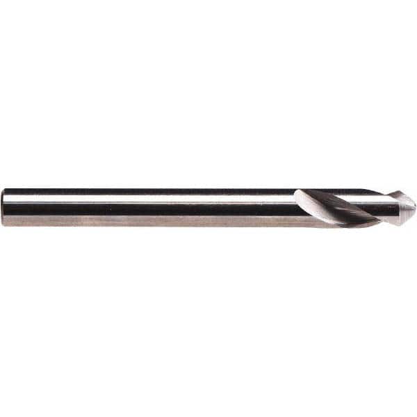 Emuge - 1/2" Body Diam, 90°, 3" OAL, Solid Carbide Spotting Drill - USA Tool & Supply