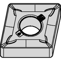 CNMG 433 Double-sided|G WM25CT, 3/64″ Corner Radius, 3/16″ Thick, 1/2″ Inscribed Circle, TiN, Turning Indexable Insert - USA Tool & Supply