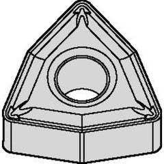 WNMG 431 Double-sided|G TN10U, 1/64″ Corner Radius, 3/16″ Thick, 1/2″ Inscribed Circle, TiN, Turning Indexable Insert - USA Tool & Supply
