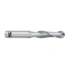 3/4" Dia. - 5" OAL - Bright CBD - Ball End SE EM - 2 FL - USA Tool & Supply