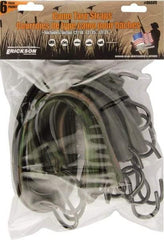 Erickson Manufacturing - Tarp Strap with S Hook - 10, 15, 21" OAL, Camouflage Green - USA Tool & Supply