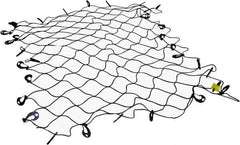 Erickson Manufacturing - Rubber Cargo Net - 96" Wide x 72" Long, Black, For Use with Pick Ups - USA Tool & Supply