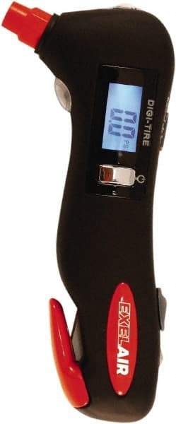 Milton - 5 to 100 psi Digital Ball Tire Pressure Gauge - AAA Battery - USA Tool & Supply