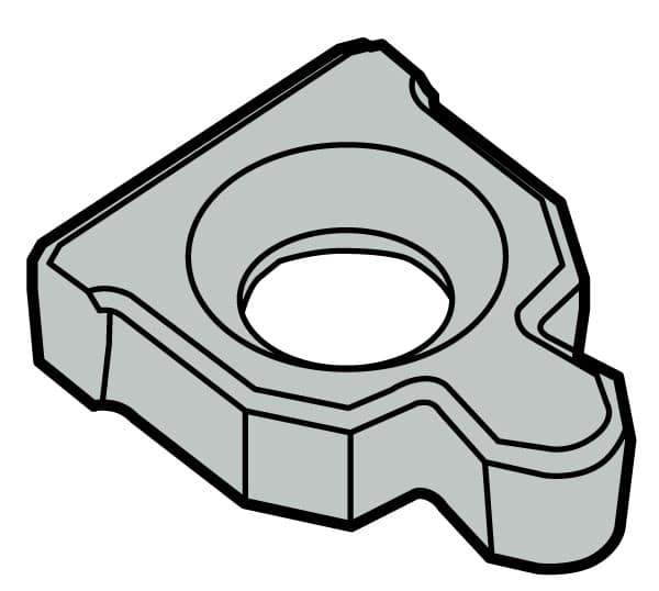Seco - 1/2" Insert Inscribed Circle, Right & Left Hand Anvil for Indexables - 1° Helix Angle, 22 Tool Holder Insert Dimension - USA Tool & Supply
