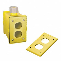 Hubbell Wiring Device-Kellems - Electrical Outlet Boxes & Switch Boxes Enclosure Type: Portable Outlet Box Enclosure Shape: Rectangle - USA Tool & Supply