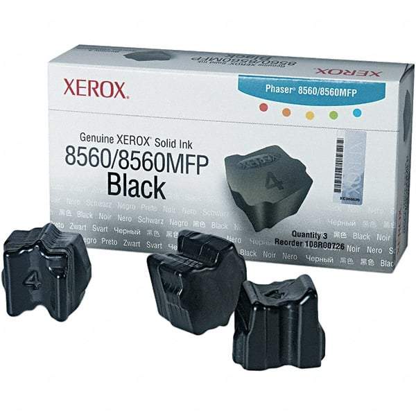 Xerox - Black Solid Ink Stick - Use with Xerox Phaser 8560, 8560MFP - USA Tool & Supply