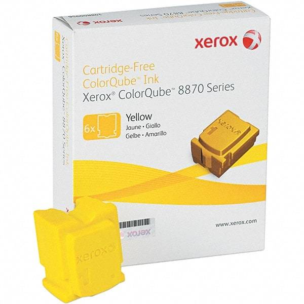 Xerox - Yellow Solid Ink Stick - Use with Xerox ColorQube 8870 - USA Tool & Supply