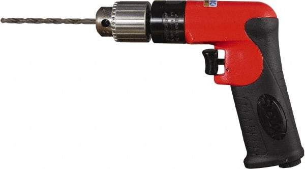 Sioux Tools - 1/4" Keyed Chuck - Pistol Grip Handle, 23,000 RPM, 12 LPS, 0.5 hp, 90 psi - USA Tool & Supply