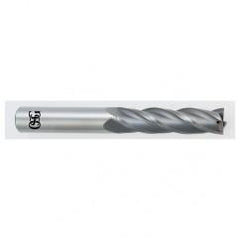 3/8 Dia. x 3 Overall Length 4-Flute Square End Solid Carbide SE End Mill-Round Shank-Center Cutting-Uncoated - USA Tool & Supply