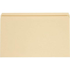 UNIVERSAL - 9-5/8 x 14-3/4", Legal, Manila, File Folders with Top Tab - 11 Point Stock, Straight Tab Cut Location - USA Tool & Supply