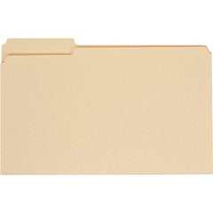 UNIVERSAL - 9-5/8 x 14-3/4", Legal, Manila, File Folders with Top Tab - 11 Point Stock, 1/3 Tab Cut Location - USA Tool & Supply